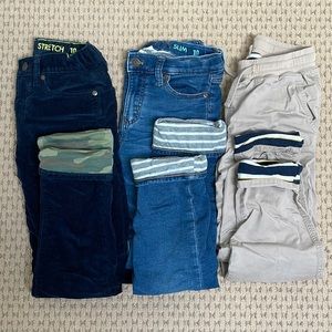 JCrew Crewcuts Boys lines pants size 10